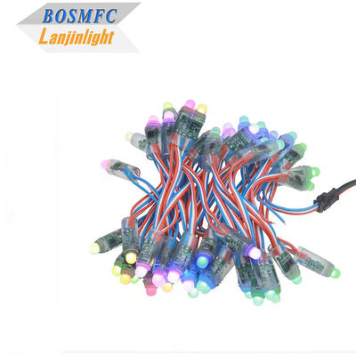 WS2811 Диффузные цифровые RGB светодиодные струнные огни Pixel Light 12mm Round Индивидуально адресуемый