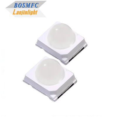 0.2w 60mA Высокая яркость 20000mcd Зеленый 2835 SMD LED 30 градусов купольный линзовый диод для светофоров
