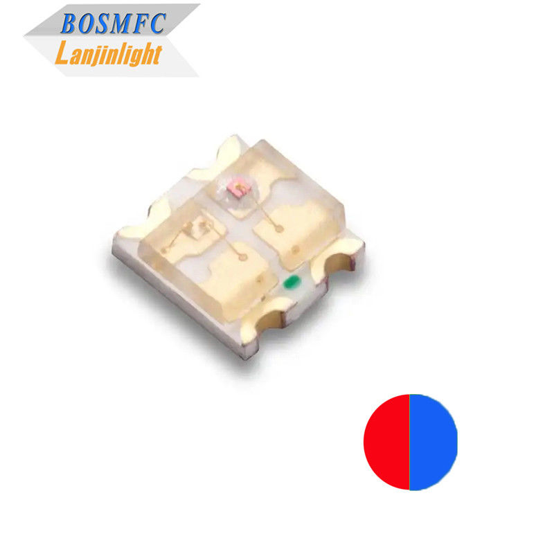 Би-цвет 0603 SMD LED красный и синий, многофункциональный 1615 Двухцветный LED-чип