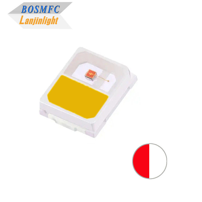 Стабильный 0.2W 2835 SMD LED Двухцветный красный и теплый белый CCT2700-3200K Антистатический яркий светодиодный чип