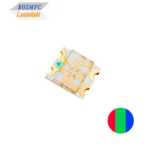 1206 RGB LED 20mA Антистатический 3216 Верхний монтаж Многоцветный SMD LED