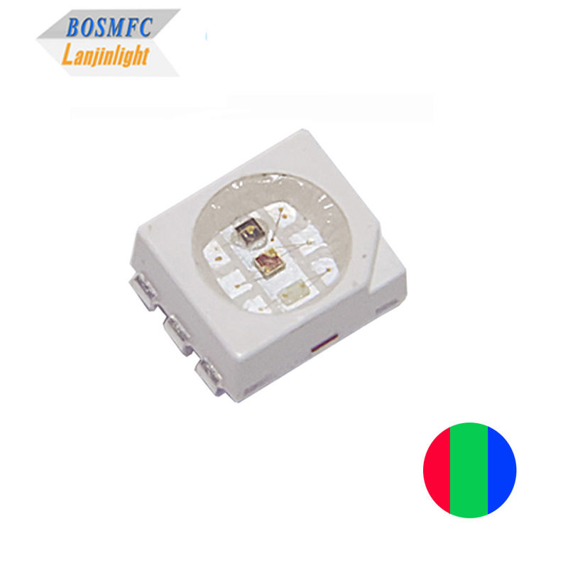 2835 SMD LED RGB анти-статический 0,6W трехцветный светодиод для освещения умных домов