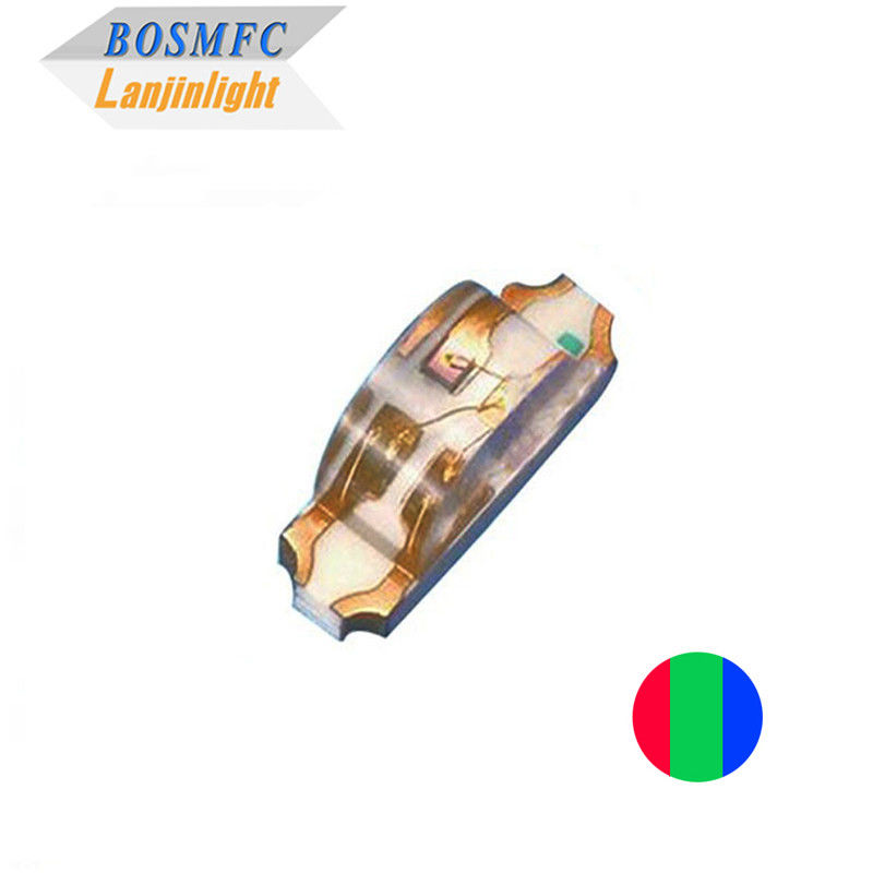 Боковой вид 1206 RGB SMD LED 1.5T 2.0T Правый угол Боковая установка 1204 Трицветный свет