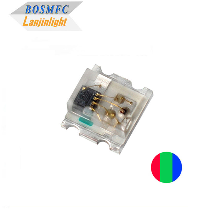 12mA 0807 RGB LED Встроенный в IC 5v Антистатический 0805 Многоцветный LED SMD