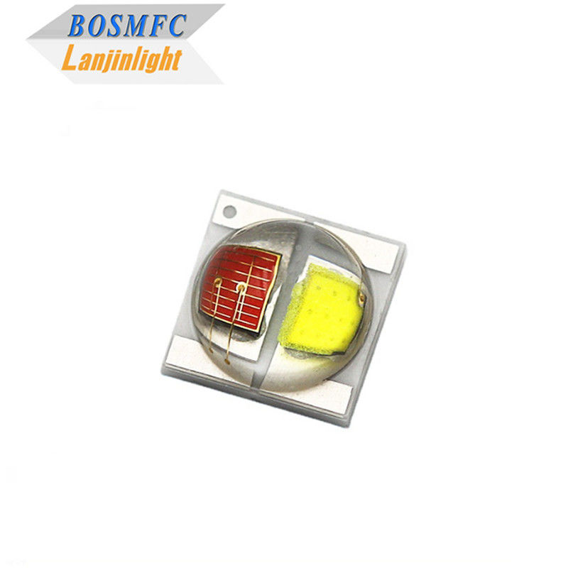 2W 3535 SMD LED Dome Lens 30 градусов Bi Color Красный и белый 350mA Диод высокой яркости