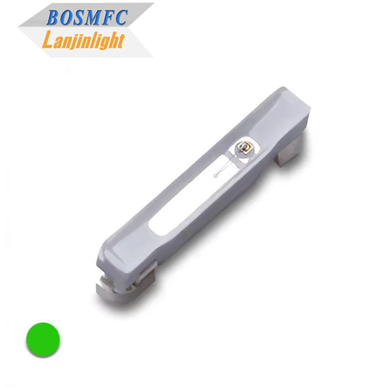 Боковой вид 020 SMD LED Зеленый Светодиод высокой яркости Светодиодный диод Освещение Рассеивание тепла Светодиод для индикаторных ламп