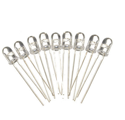 Круглая голова 5 мм Ультрафиолетовый светодиод 385 нм 395 нм УФ-свет Прозрачная линза для лампы для комаров