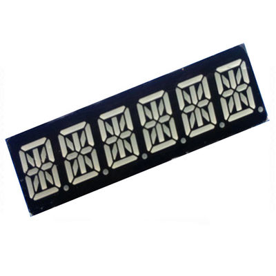 0.39" 16-сегментный светодиодный дисплей 6 цифр Супер красный цвет 49x15x8 мм