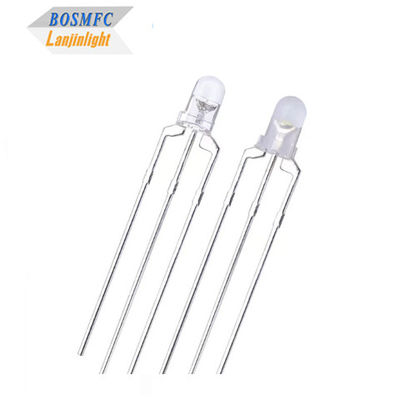 Би цвет 3 мм светодиод Красный и синий общий анод и общий катод через отверстие светодиод теплораспределение