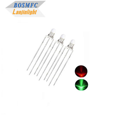 Bi Color 3mm Through Hole LED многофункциональный 20mA Красный и зеленый свет