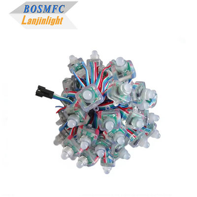Полноцветные пиксельные светодиодные огни цифровой квадрат WS2811 RGB Pixel Module String Light 12mm 5V 12V RGB водонепроницаемые струны