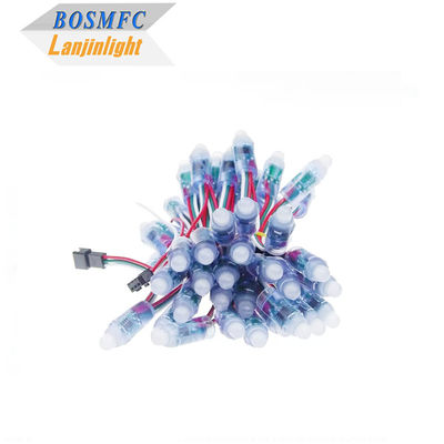 RGB полноцветный пиксель водонепроницаемый WS2811 Пиксели цифровые адресованные светодиодные глобусы Стренговые огни 12 мм DC 5В